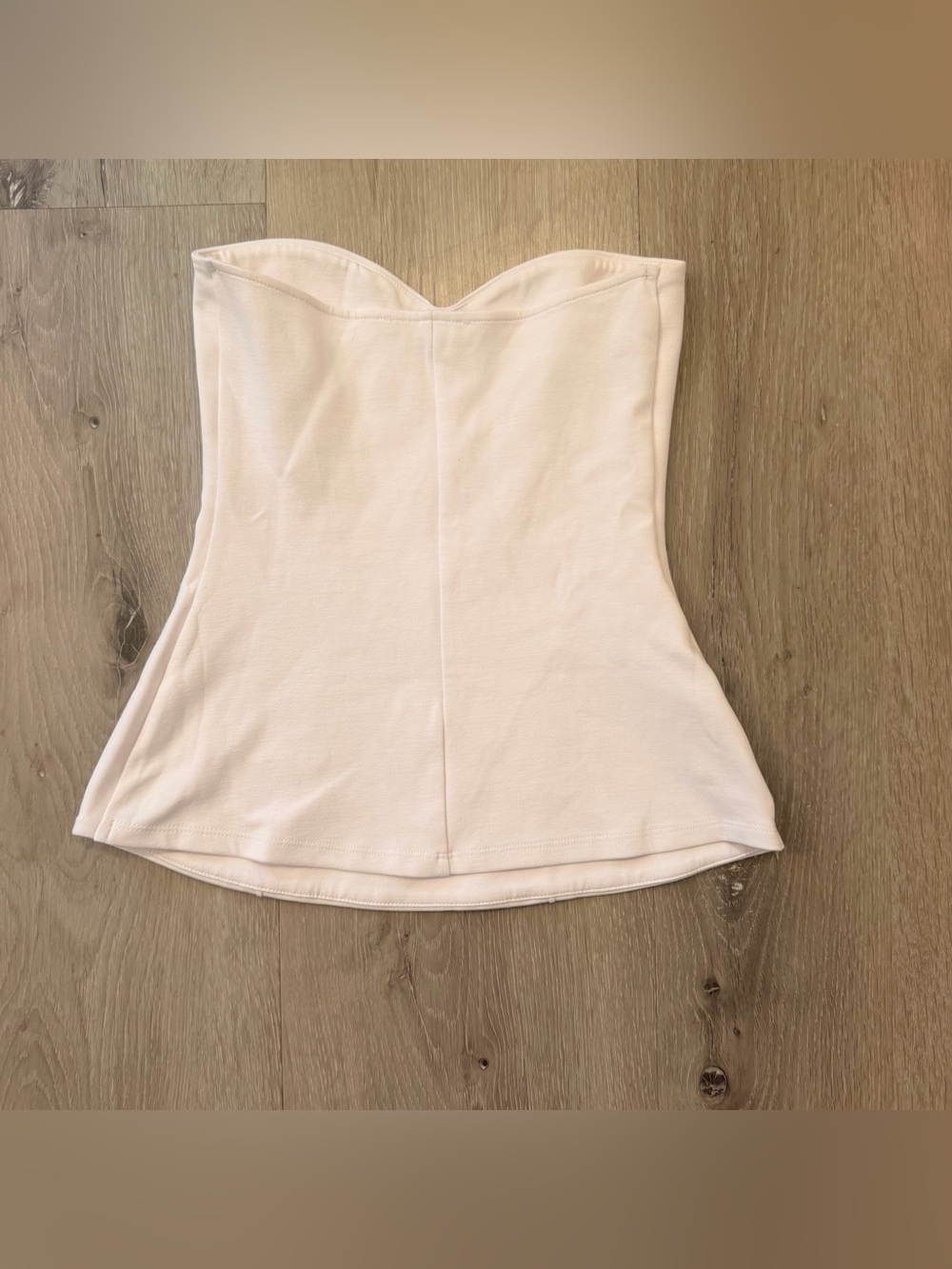Zara White Sweetheart Neckline Bandeau Corset Top - Size S - Picture 3 of 3